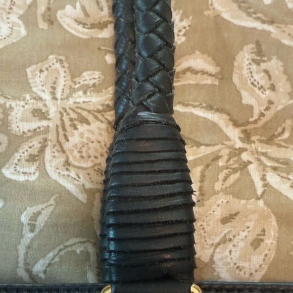 “margot” Elegant Black Leather Tote Bag - Picture 6 of 10